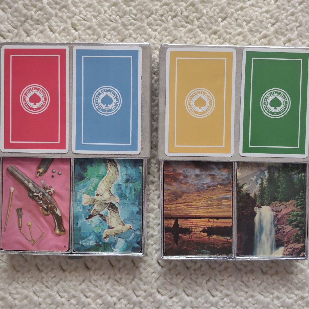 4 Decks/2 Cases RARE Vintage~Congress Cel-U-Tone ACBL~Playing Cards~Bridge/Poker